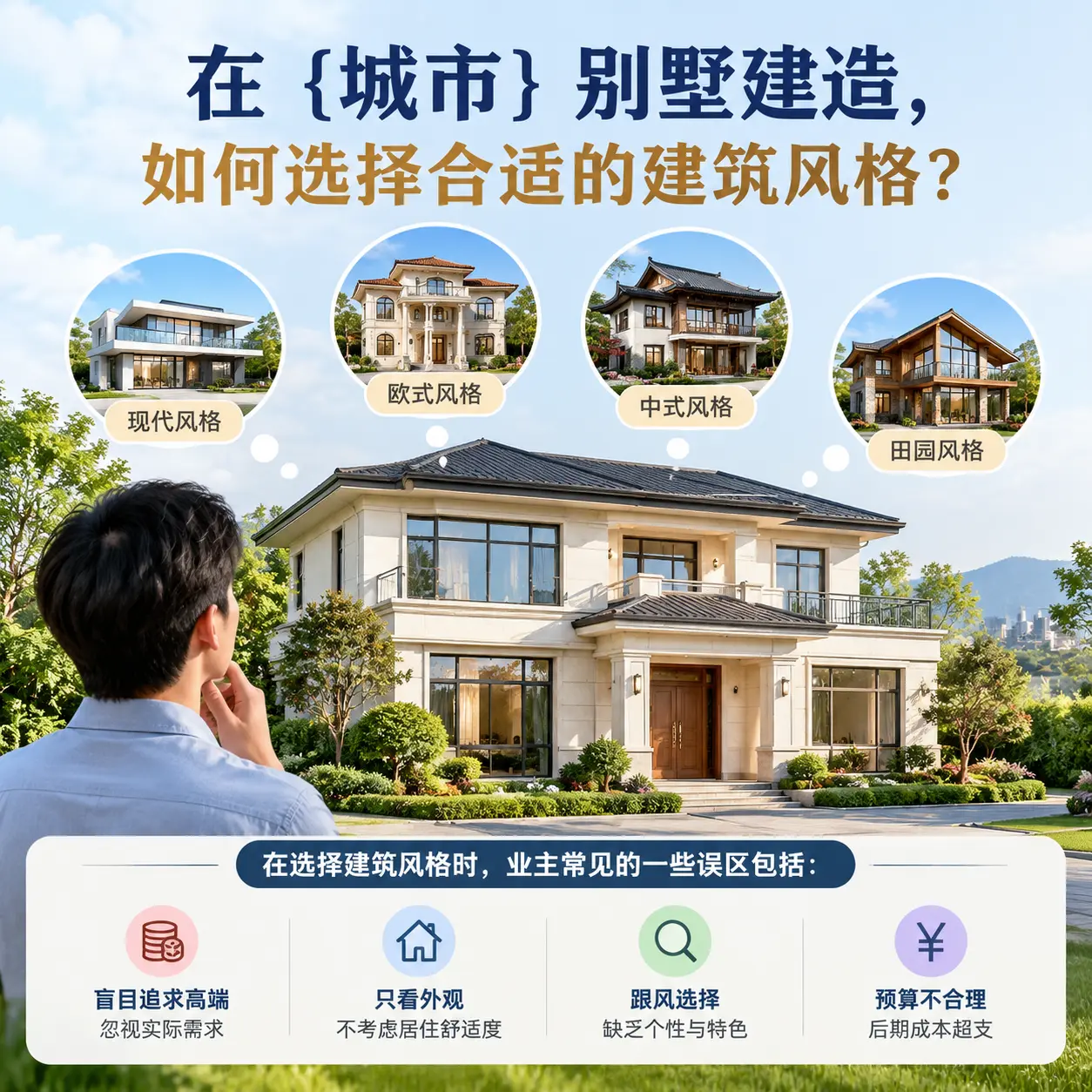 在 册亨 别墅建造,如何选择合适的建筑风格?